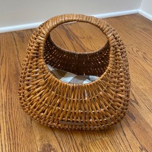 Loeffler Randall Lorna wicker tote